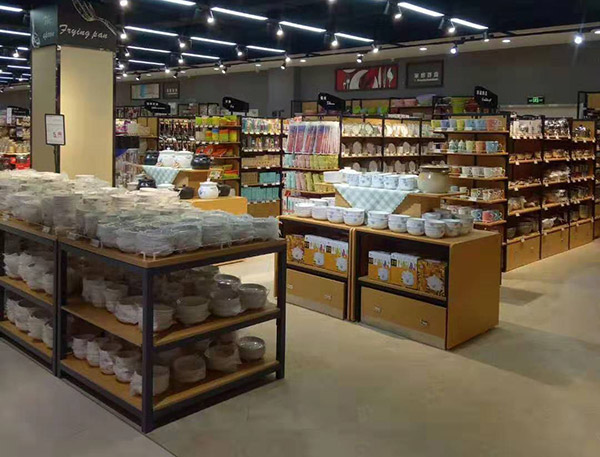 晉城匯邦世紀聯華超市三層展示架