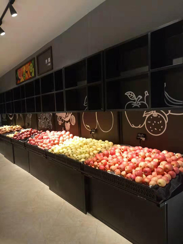 晉城匯邦世紀聯華超市生鮮水果貨架